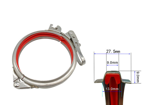 трубопровод OEM 1.0mm струбцина трубы быстрого выпуска 8 дюймов регулируемая для HAVC