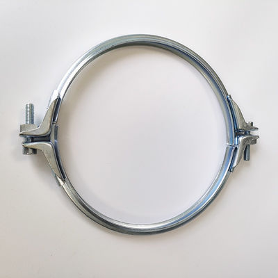 Heavy Duty Pipe Clamps with EPDM Gasket for Ventilation Ducts in 304 Stainless Steel