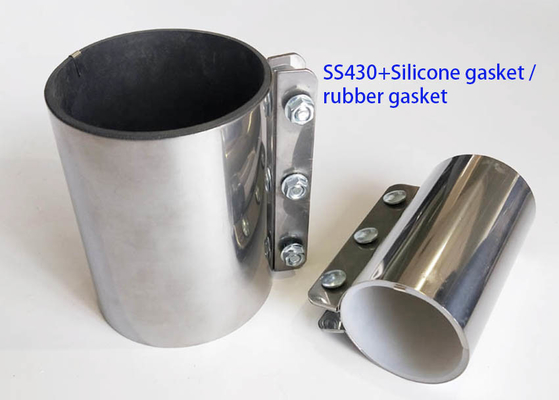 Набивка силикона качества еды соединений трубы металла Ss430 белое 63 * 150 Mm