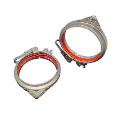 Хомут для труб с кольцом из нержавеющей стали 304, быстросъемный регулируемый болтовой хомут