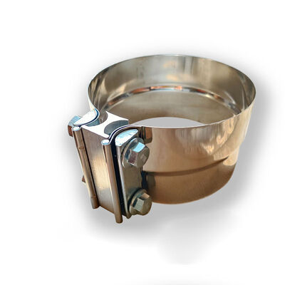5-дюймовый хомут для выхлопной трубы из нержавеющей стали 304 толщиной 0,5 мм, круглый редукционный хомут глушителя