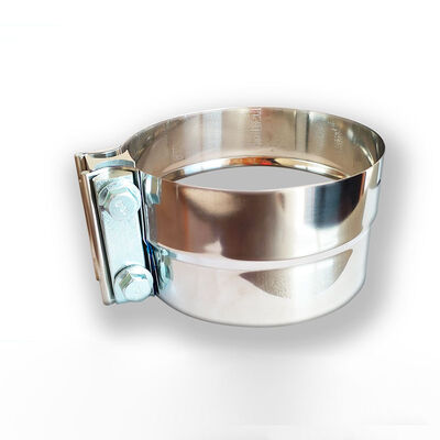 5-дюймовый хомут для выхлопной трубы из нержавеющей стали 304 толщиной 0,5 мм, круглый редукционный хомут глушителя