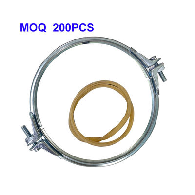 Тяжелые трубные хомуты с регулируемой толщиной прокладки и двухсекционной конструкцией для систем пылеудаления из SUS304
